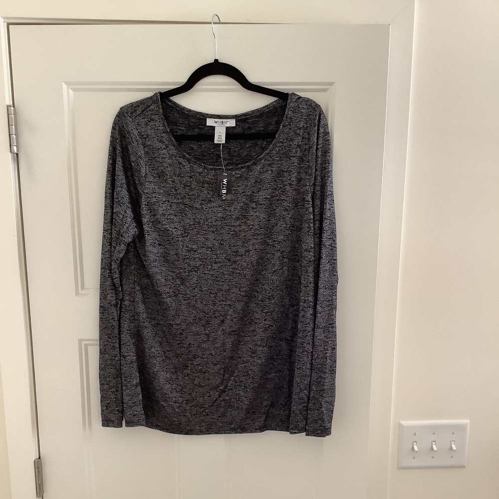 NWT WHITE HOUSE BLACK MARKET Long Sleeve Layering Tee
